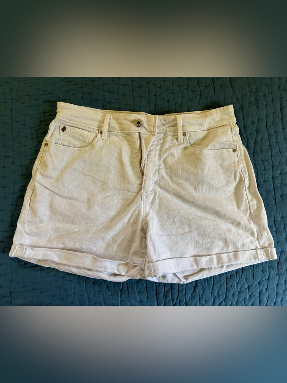 Women's Casual White Cotton Shorts